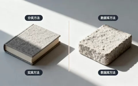 分类方法和数据库方法有什么区别，实践方法有哪些？
