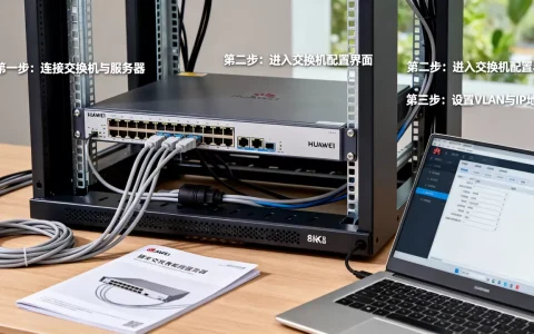 如何在服务器上配置华为交换机？，配置步骤是什么？