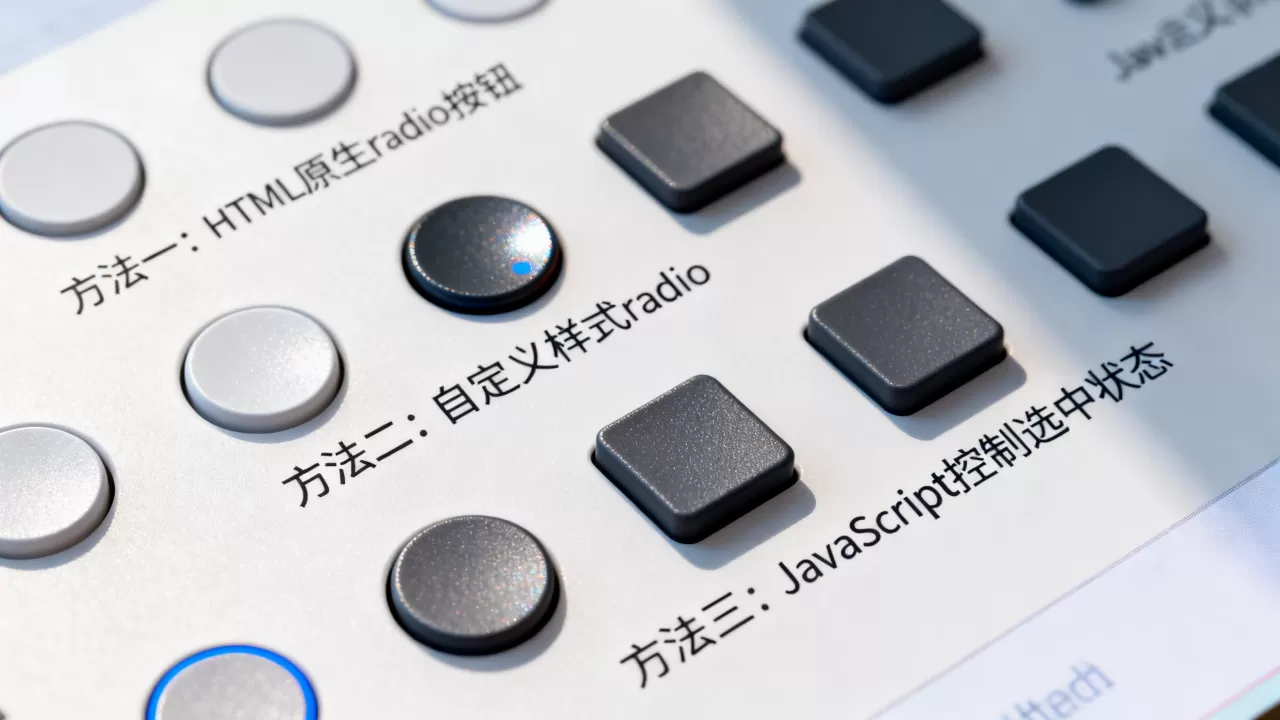 在网页中怎么实现单选按钮的选择,有哪些方法? 在网页中怎么实现单选按钮的选择,有哪些方法?