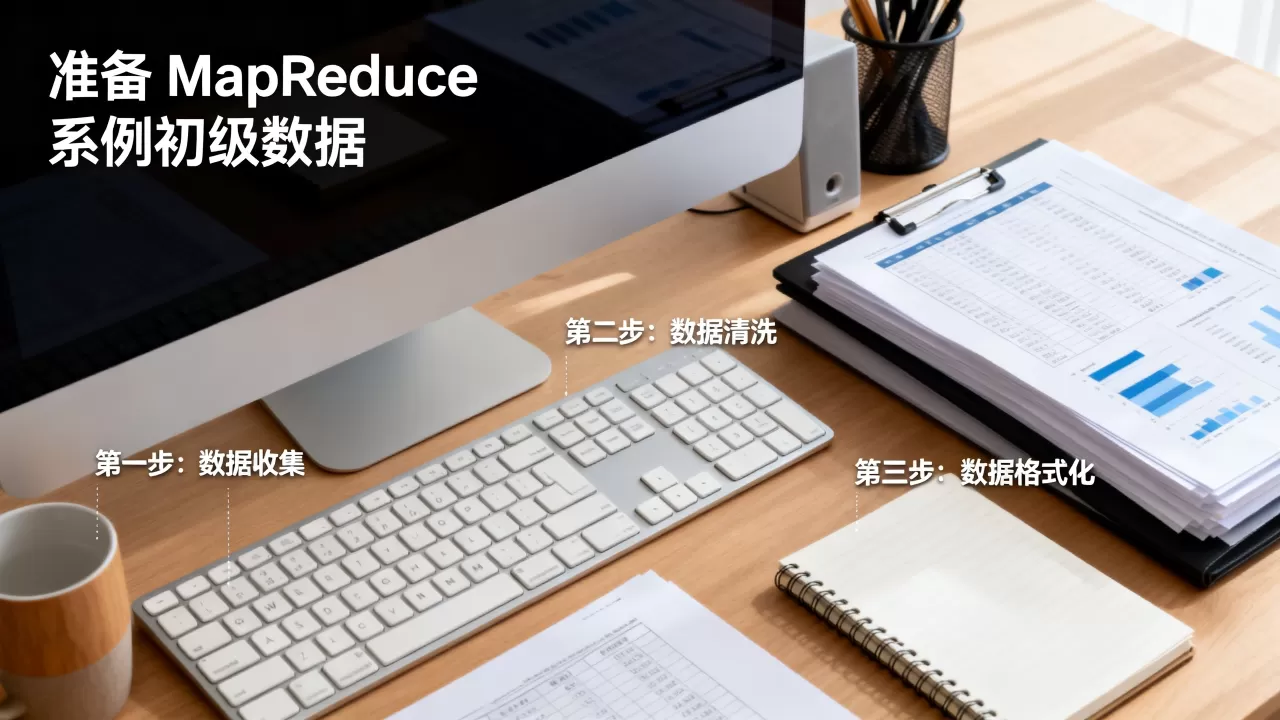 如何准备MapReduce样例初始数据，有哪些步骤？