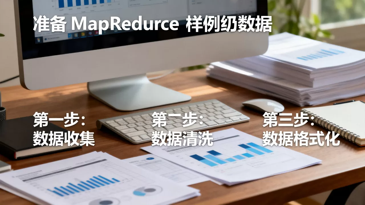 如何准备MapReduce样例初始数据，有哪些步骤？