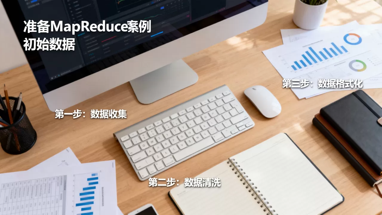 如何准备MapReduce样例初始数据，有哪些步骤？