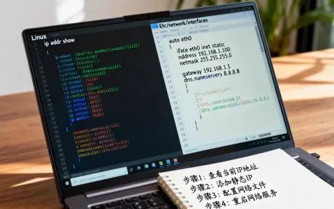 如何通过ip addr配置IP地址并设置IP库，Linux静态IP配置的详细步骤是什么？