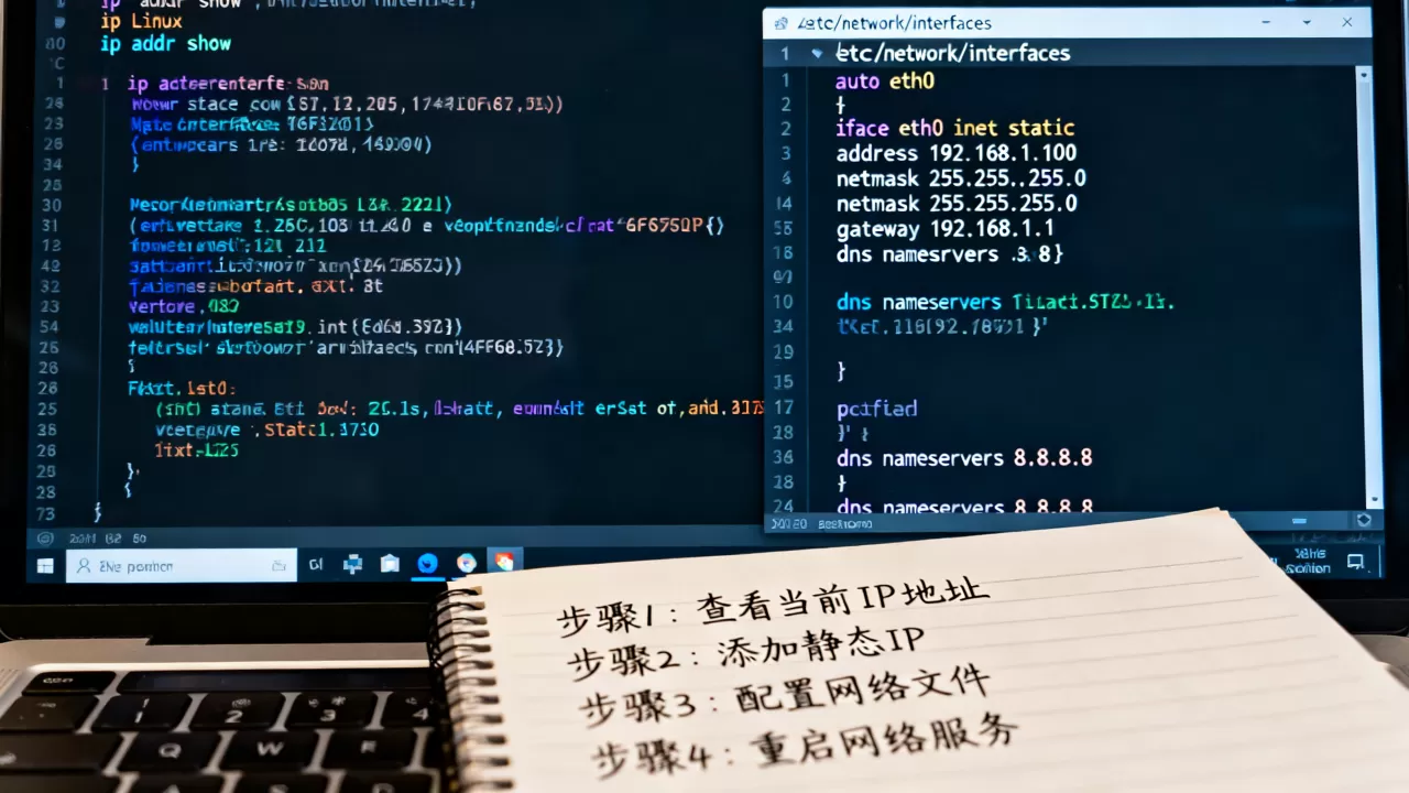 如何通过ip addr配置IP地址并设置IP库,Linux静态IP配置的详细步骤是什么? 如何通过ip addr配置IP地址并设置IP库,Linux静态IP配置的详细步骤是什么?