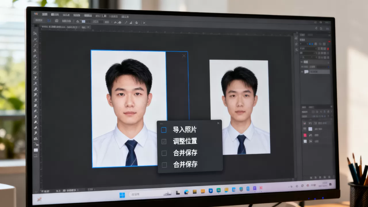 如何用画图工具将证件正反面照片合入一张图,怎么操作? 如何用画图工具将证件正反面照片合入一张图,怎么操作?