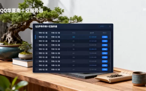 QQ华夏华南十区有多少个服务器，有哪些服务器