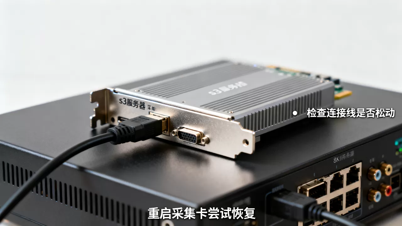 s3服务器采集卡突然没信号怎么回事?,怎么解决? s3服务器采集卡突然没信号怎么回事?,怎么解决?