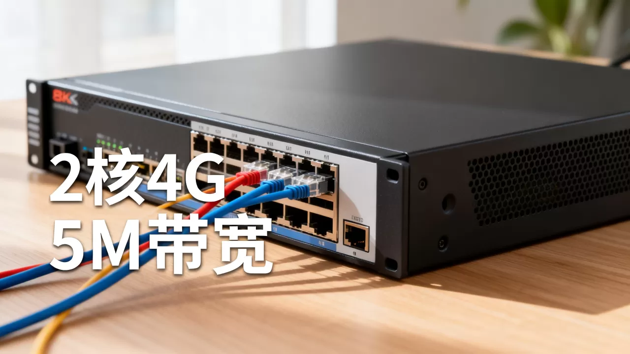 服务器2核4g带宽5能带多少人，2核4g5m配置做网站够用吗？