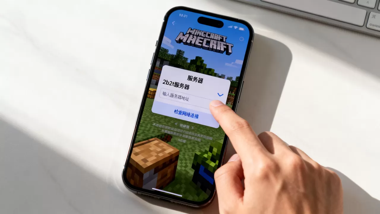 我的世界手机版怎么进2b2t服务器?,怎么进不去 我的世界手机版怎么进2b2t服务器?,怎么进不去