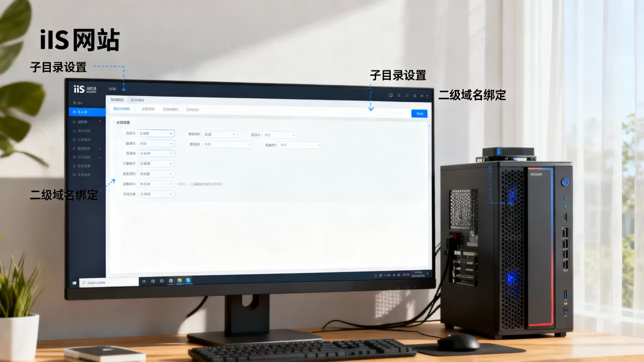 如何设置iis网站子目录二级域名?,网站后台怎么设置? 如何设置iis网站子目录二级域名?,网站后台怎么设置?