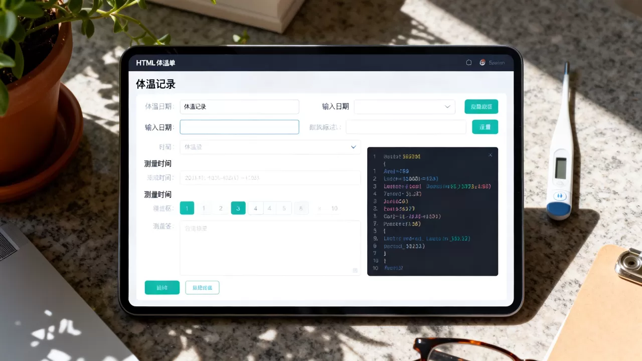 如何实现HTML体温单源码,HTML输入框怎么设计? 如何实现HTML体温单源码,HTML输入框怎么设计?