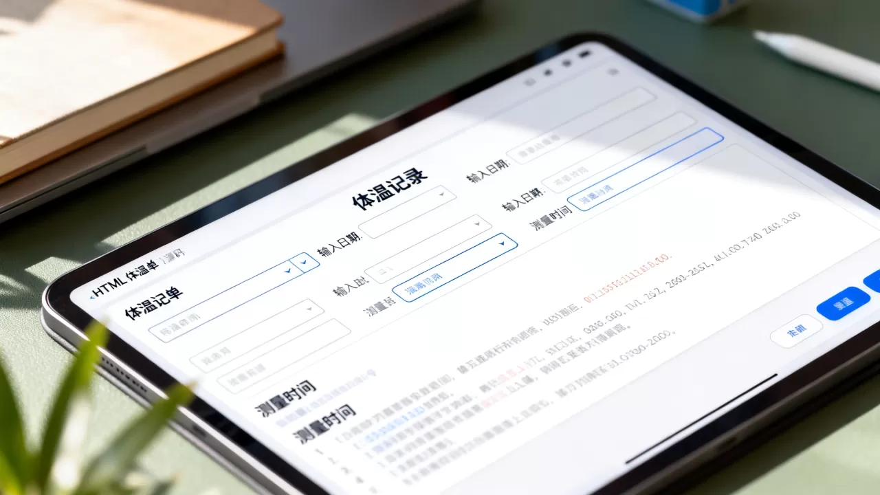 如何实现HTML体温单源码,HTML输入框怎么设计? 如何实现HTML体温单源码,HTML输入框怎么设计?