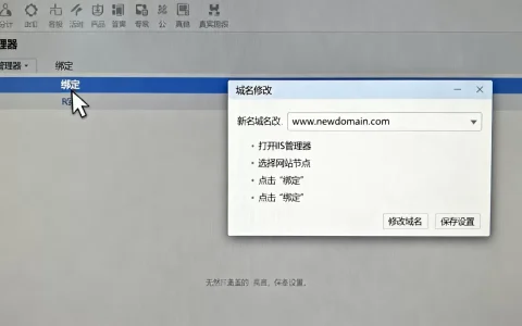 IIS配置网站如何修改已绑定的网站域名？，具体步骤有哪些？