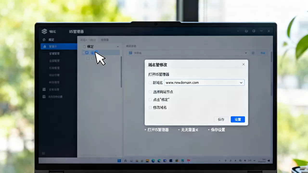IIS配置网站如何修改已绑定的网站域名？，具体步骤有哪些？
