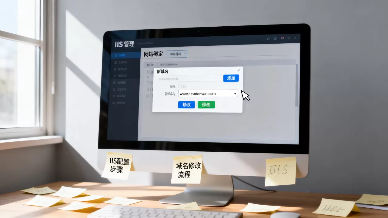 IIS配置网站是什么,如何修改IIS已绑定的域名? IIS配置网站是什么,如何修改IIS已绑定的域名?