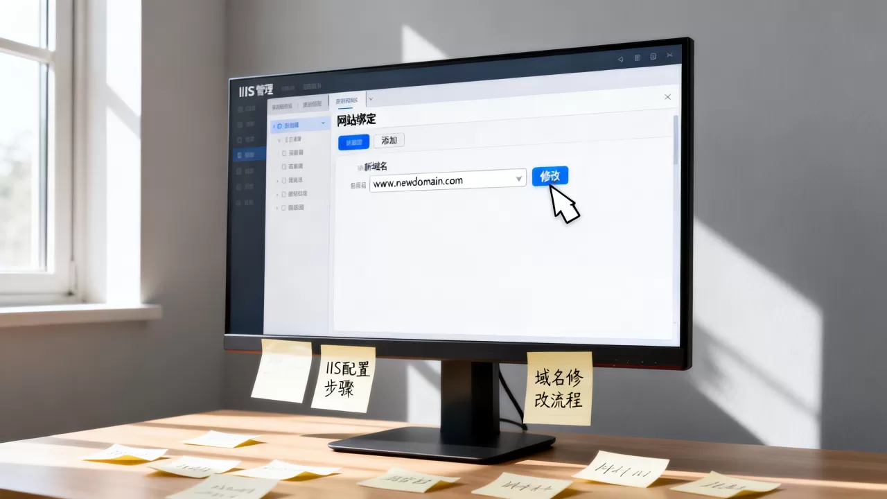 IIS配置网站是什么,如何修改IIS已绑定的域名? IIS配置网站是什么,如何修改IIS已绑定的域名?
