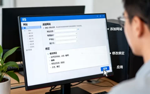 IIS怎么建多个网站并修改已绑定的域名？，怎么设置