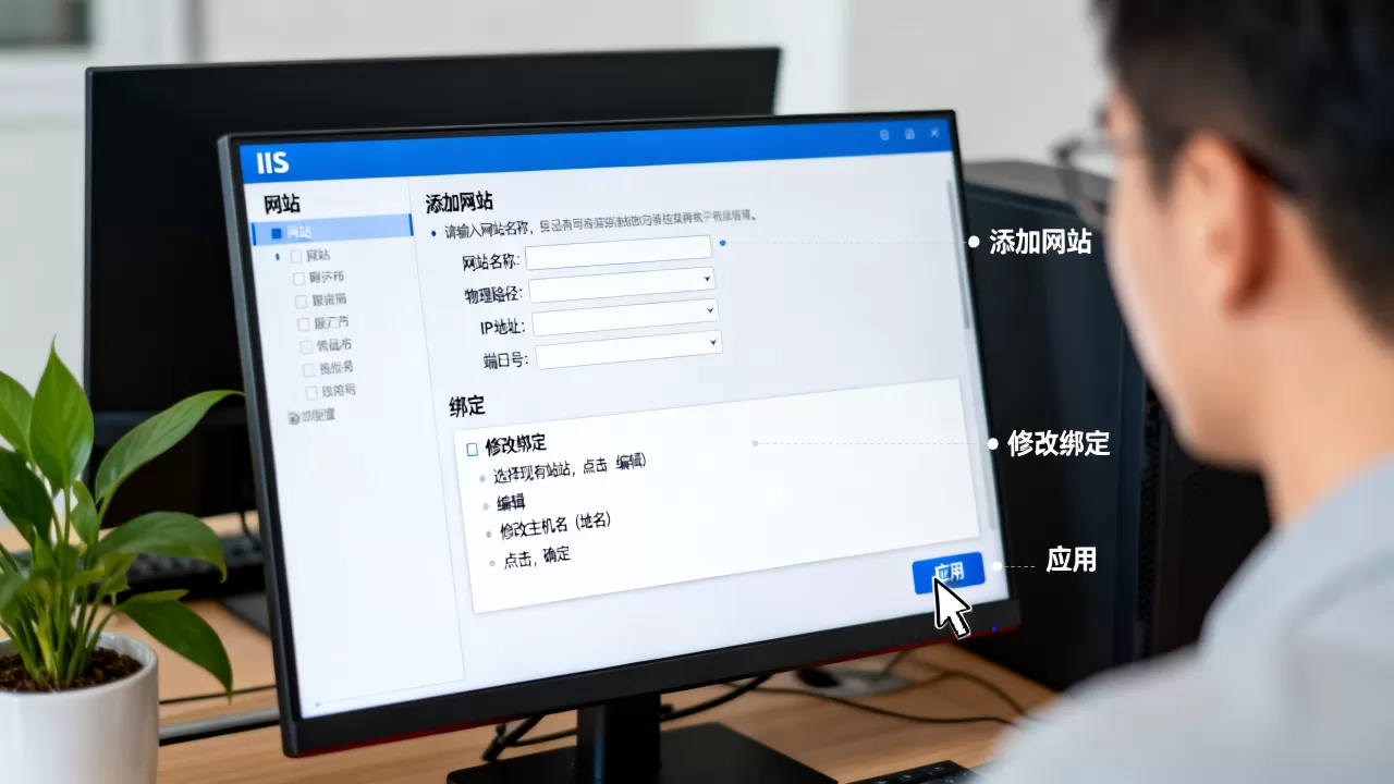 IIS怎么建多个网站并修改已绑定的域名?,怎么设置 IIS怎么建多个网站并修改已绑定的域名?,怎么设置