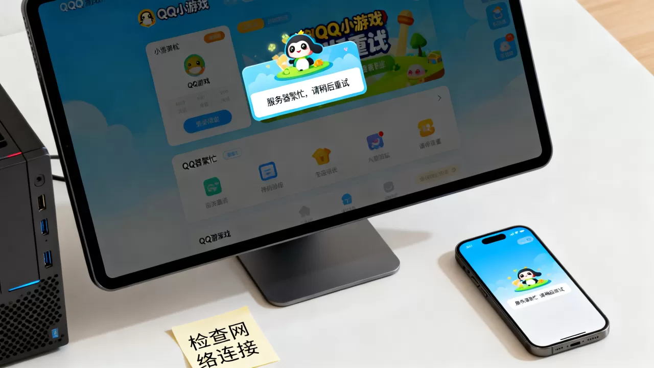 QQ小游戏第三方服务器一直忙怎么办?,原因是什么? QQ小游戏第三方服务器一直忙怎么办?,原因是什么?