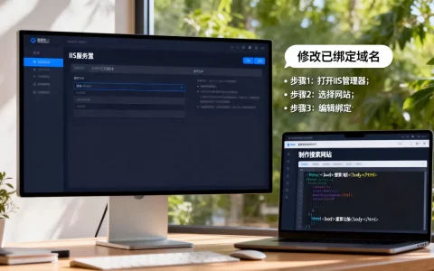 IIS服务怎么修改已绑定的域名？,怎么制作搜索网站