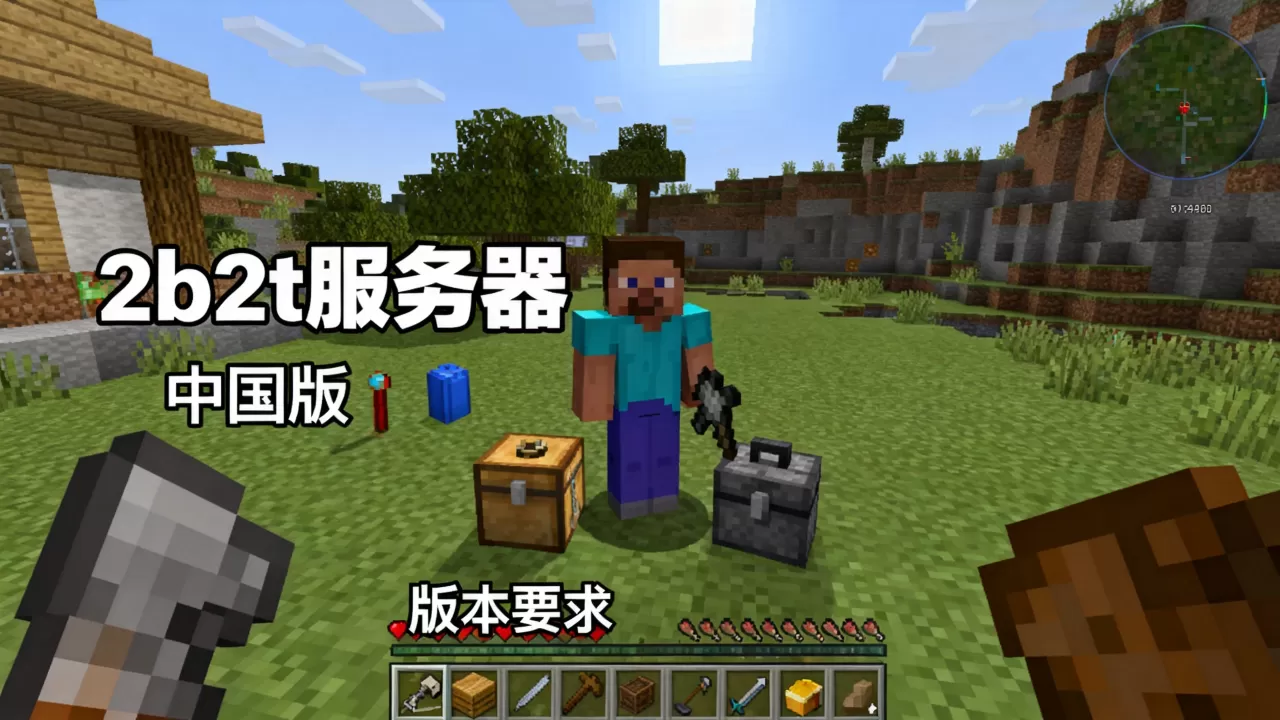 我的世界中国版如何玩转2b2t服务器?,需要什么版本才能玩? 我的世界中国版如何玩转2b2t服务器?,需要什么版本才能玩?