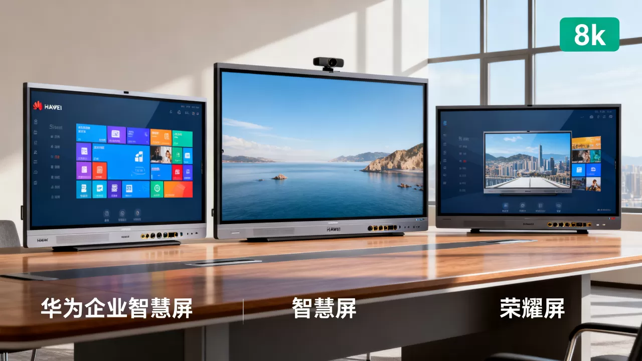 会议室大屏华为企业智慧屏与智慧屏、荣耀屏有何区别，哪个好？
