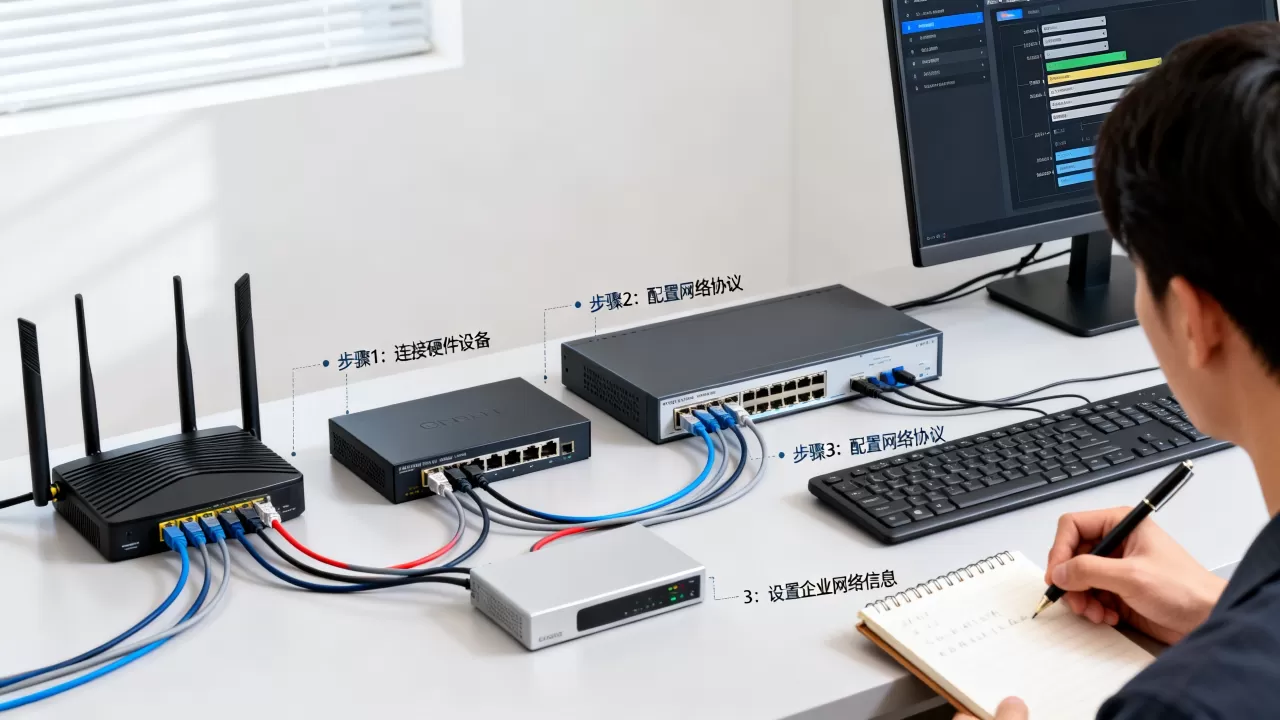 如何配置基本的网络协议和企业网络基本信息,有哪些步骤? 如何配置基本的网络协议和企业网络基本信息,有哪些步骤?