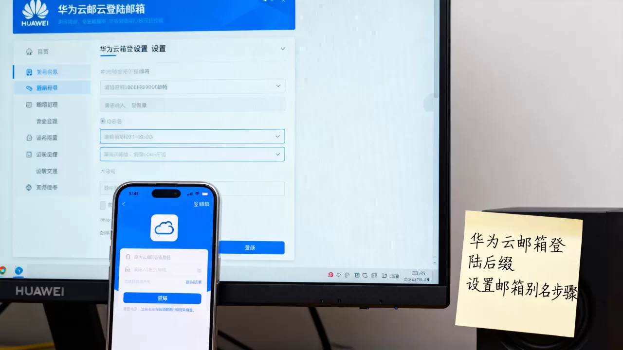 华为云邮箱登陆后缀是什么，怎么设置邮箱别名？