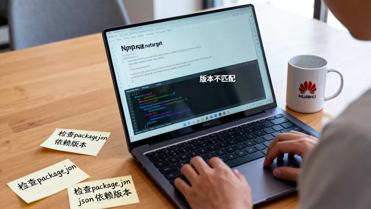 华为云mirror Npm构建报错notarget怎么办，版本不匹配原因是什么