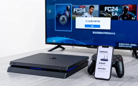 为什么PS4 FC24无法连接EA服务器，怎么解决