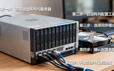 服务器外来磁盘阵列配置同步怎么做，步骤是什么？