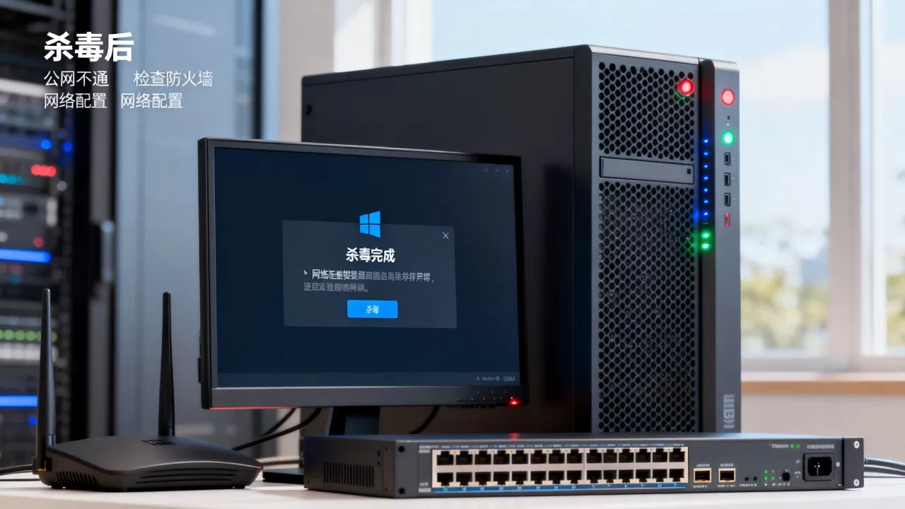 Windows云服务器杀毒后访问公网不通怎么办,是什么原因? Windows云服务器杀毒后访问公网不通怎么办,是什么原因?