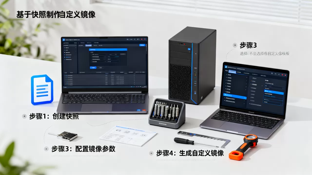 如何基于快照制作自定义镜像?,步骤是什么? 如何基于快照制作自定义镜像?,步骤是什么?