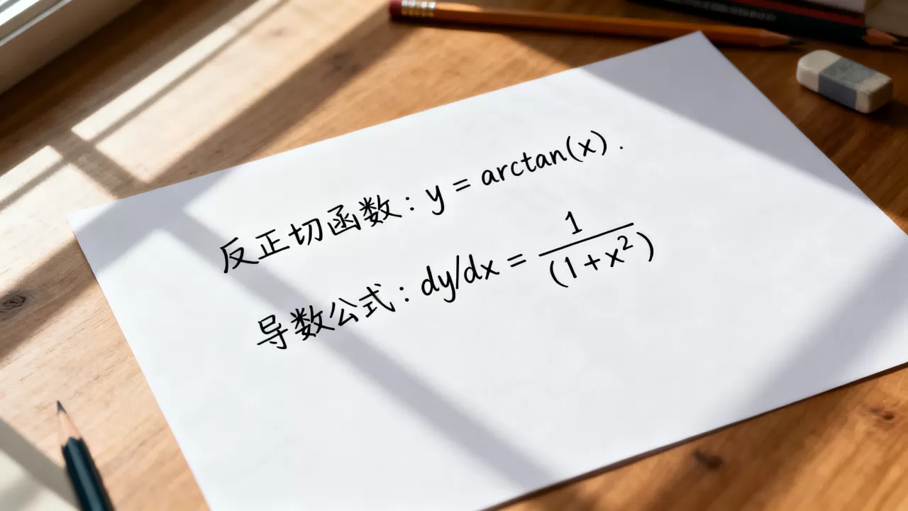 反正切函数的导数怎么求？，求导公式是什么