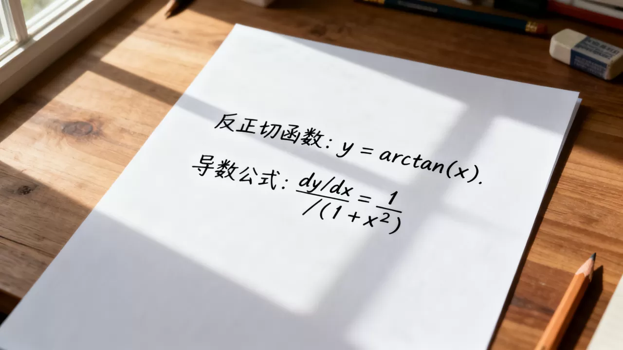 反正切函数的导数怎么求？，求导公式是什么