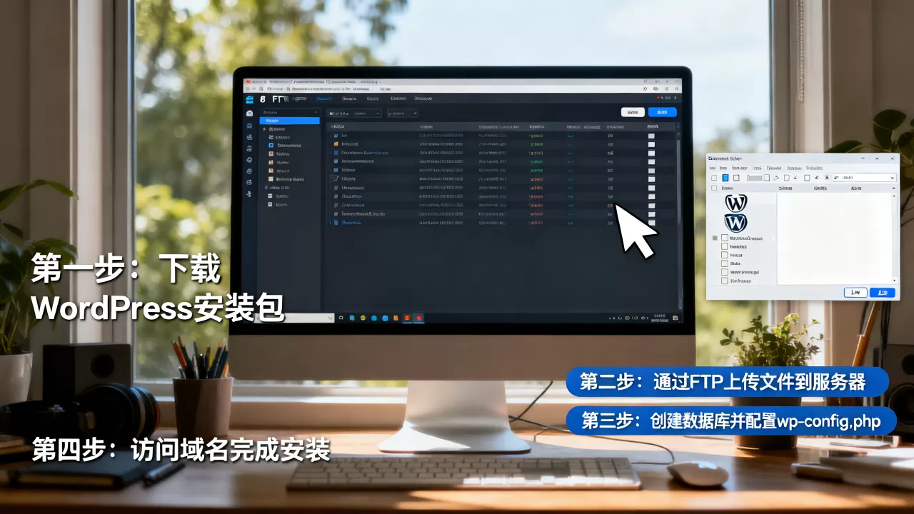 FTP安装WordPress怎么做？，有哪些步骤？