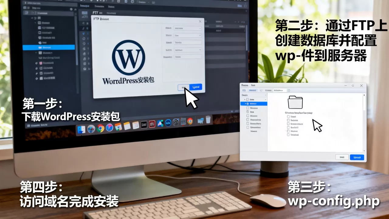 FTP安装WordPress怎么做？，有哪些步骤？
