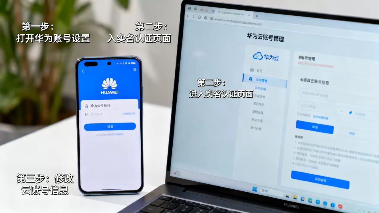 华为账号实名认证怎么改，华为云账号怎么改？