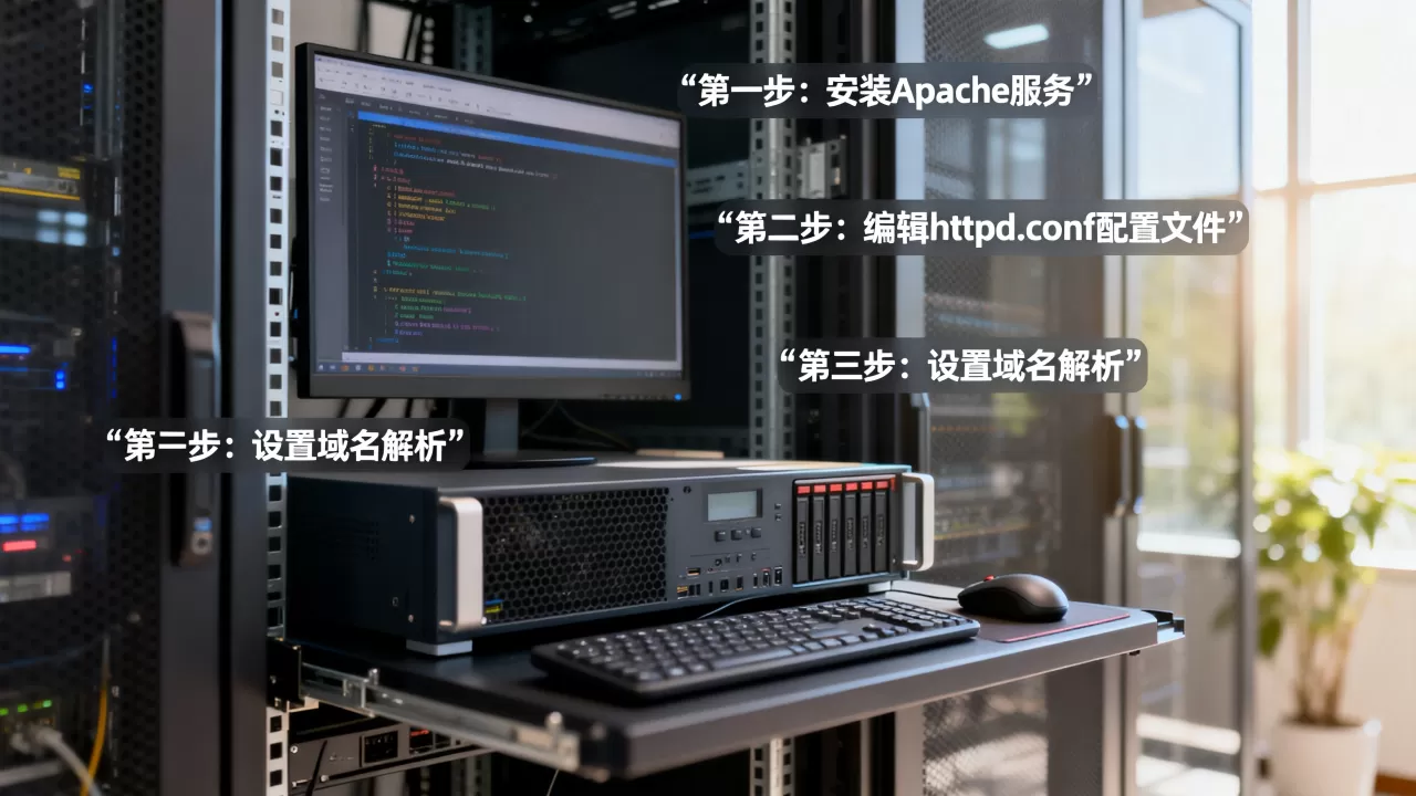 服务器上如何配置Apache域名访问,具体步骤有哪些? 服务器上如何配置Apache域名访问,具体步骤有哪些?