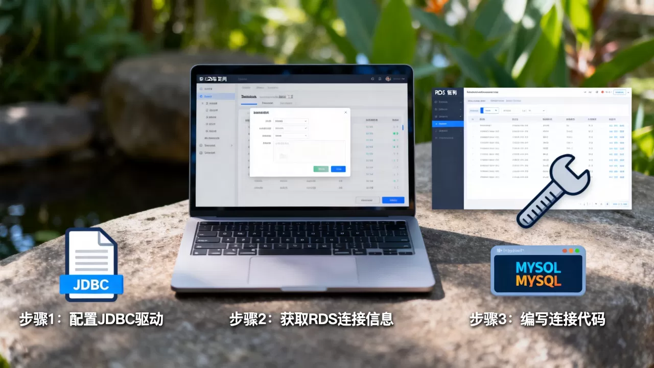 如何通过JDBC连接RDS MySQL实例？，有哪些步骤？
