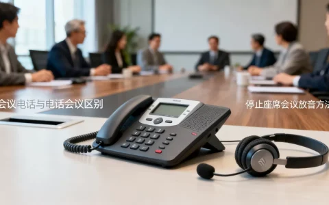 会议电话与电话会议有何区别？如何停止座席会议放音
