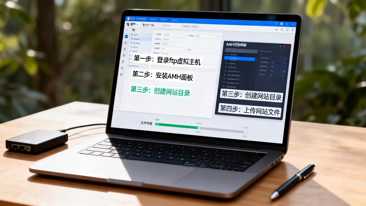 ftp虚拟主机怎么用AMH建站，有哪些步骤？