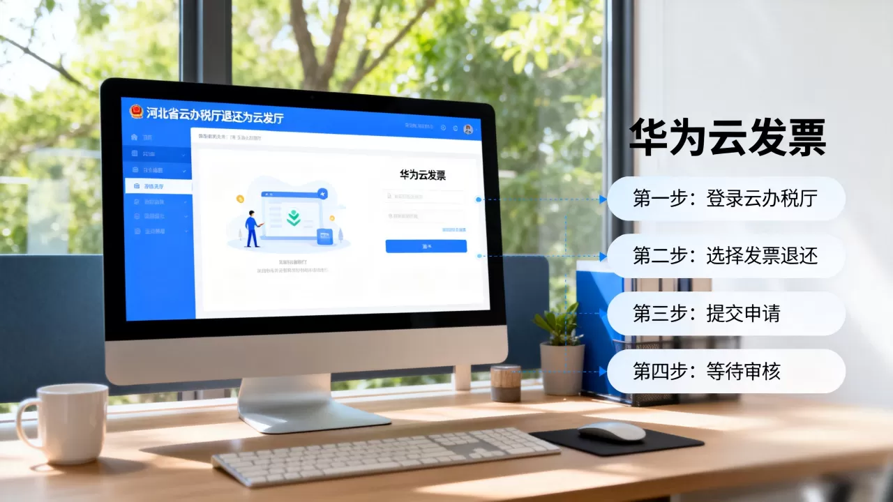 河北省云办税厅怎么退还华为云发票，流程是什么？