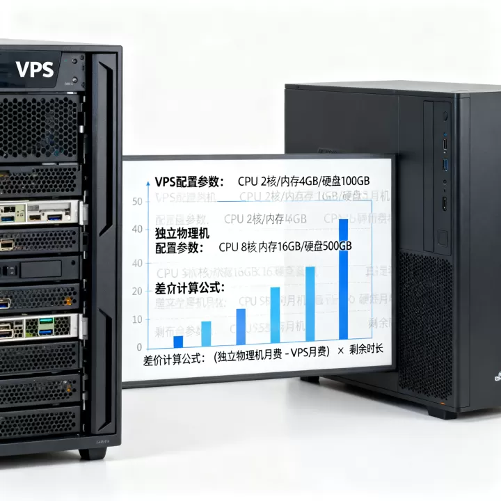 VPS升级到独立物理机需要补多少差价，差价怎么算最合理