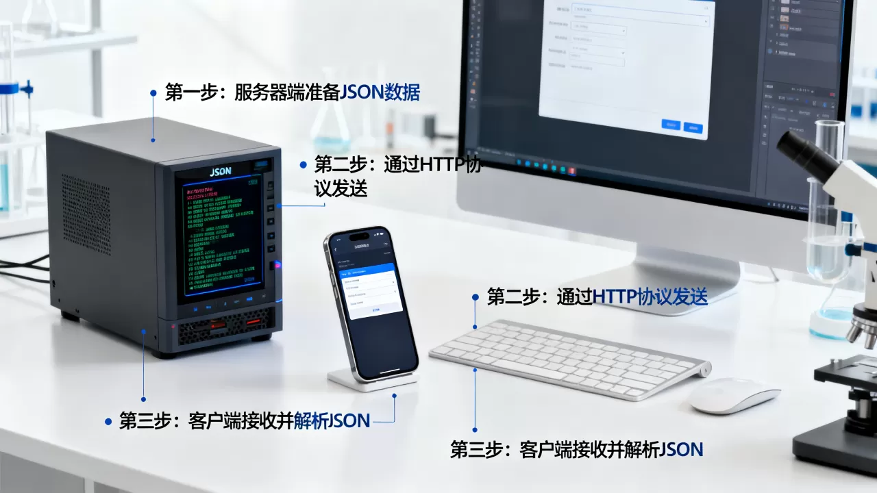 如何从服务器端发送json到客户端?,有哪些步骤? 如何从服务器端发送json到客户端?,有哪些步骤?