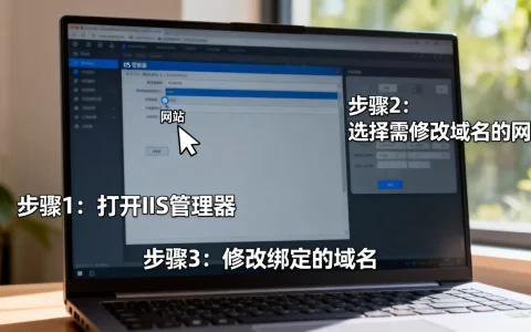 IIS网站建设中如何修改已绑定的网站域名？，操作步骤是什么？