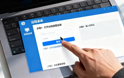 如何更新服务器远程桌面凭证，具体操作步骤是什么