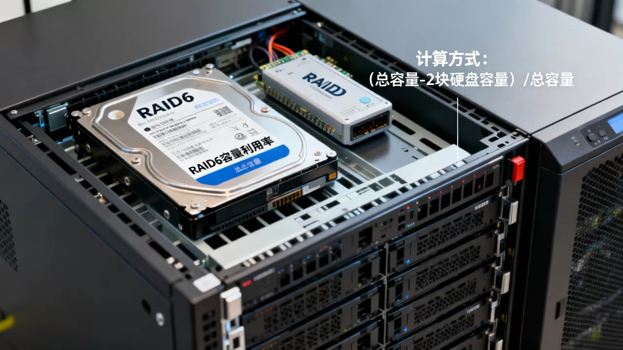 服务器RAID6容量利用率是多少？,怎么计算容量利用率