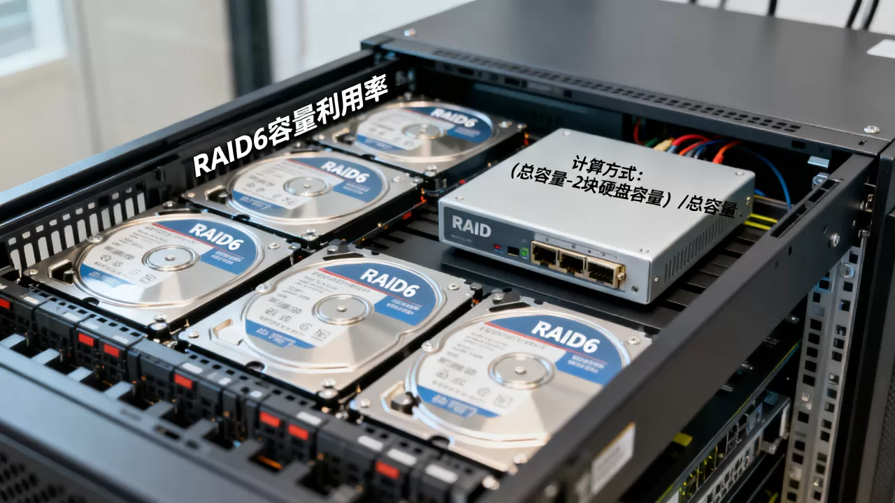 服务器RAID6容量利用率是多少？,怎么计算容量利用率
