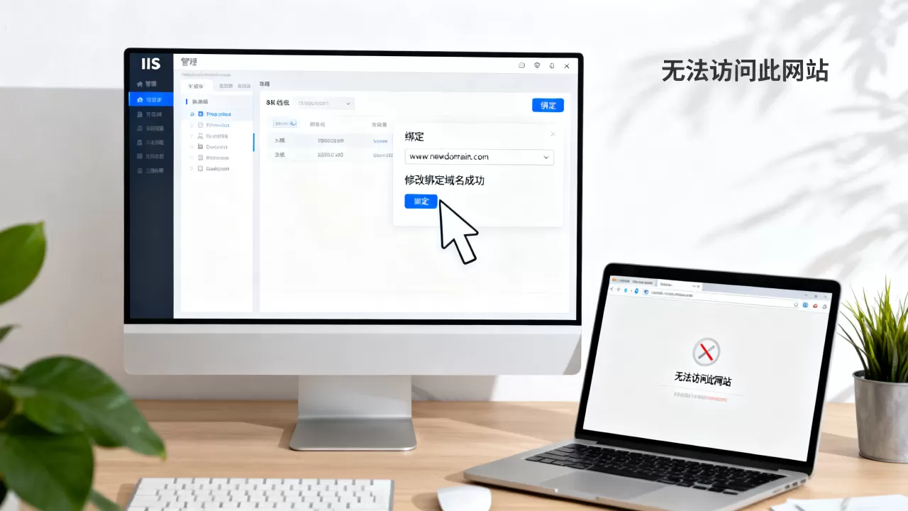 IIS如何修改已绑定的域名,iis改域名后打不开怎么办? IIS如何修改已绑定的域名,iis改域名后打不开怎么办?